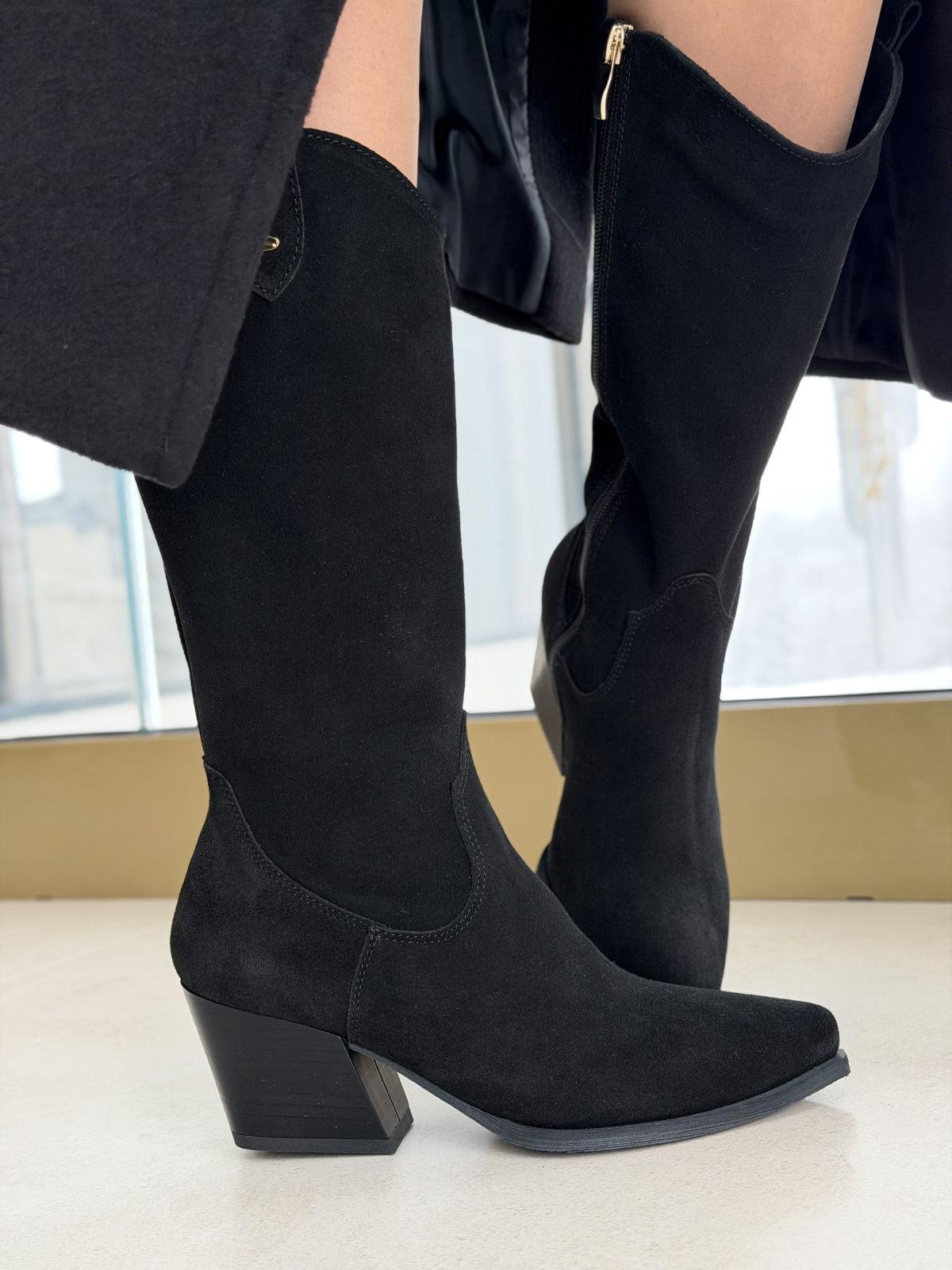 Kozaki OLEKSY ze skóry naturalnej Polskiej produkcji