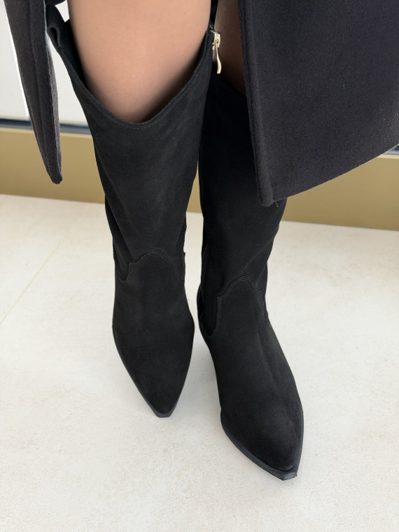 Kozaki OLEKSY ze skóry naturalnej Polskiej produkcji