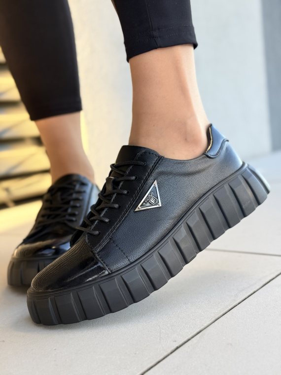 Stylowe sneakersy ze Skóry Naturalnej