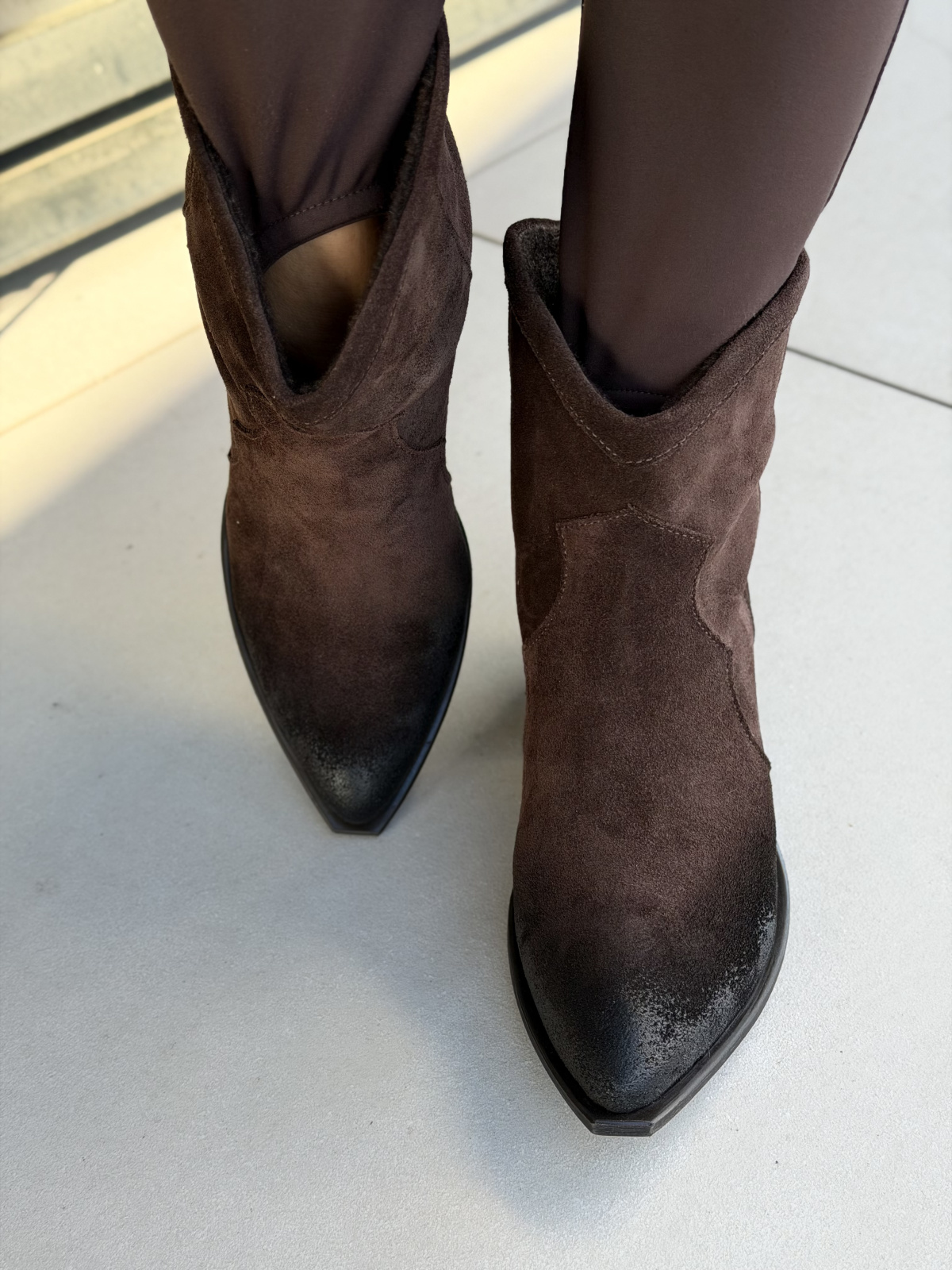 Brązowe kowbojki ze skóry naturalnej OLEKSY – polska jakość i styl