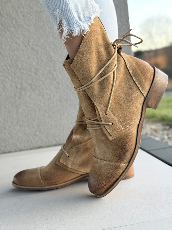 Botki OLEKSY ze skóry naturalnej – Polskiej produkcji