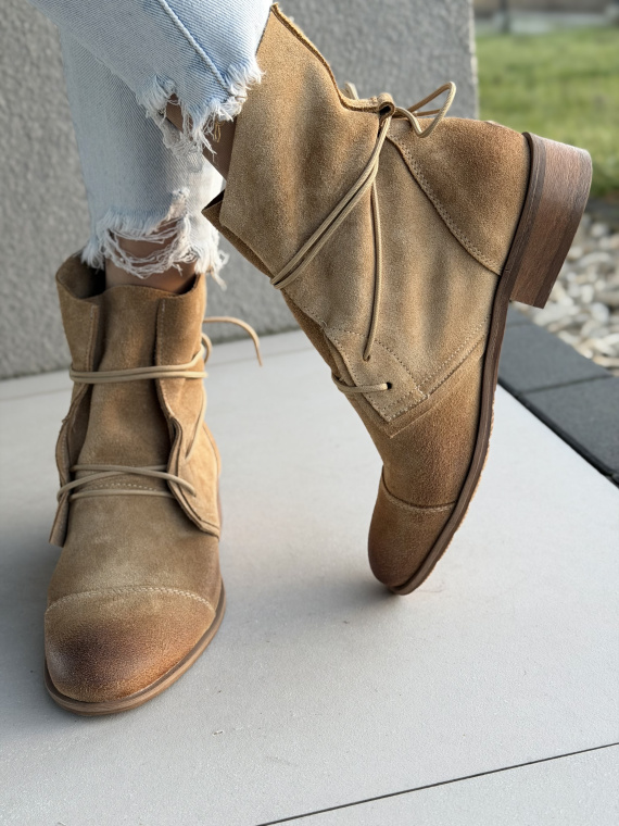 Botki OLEKSY ze skóry naturalnej – Polskiej produkcji