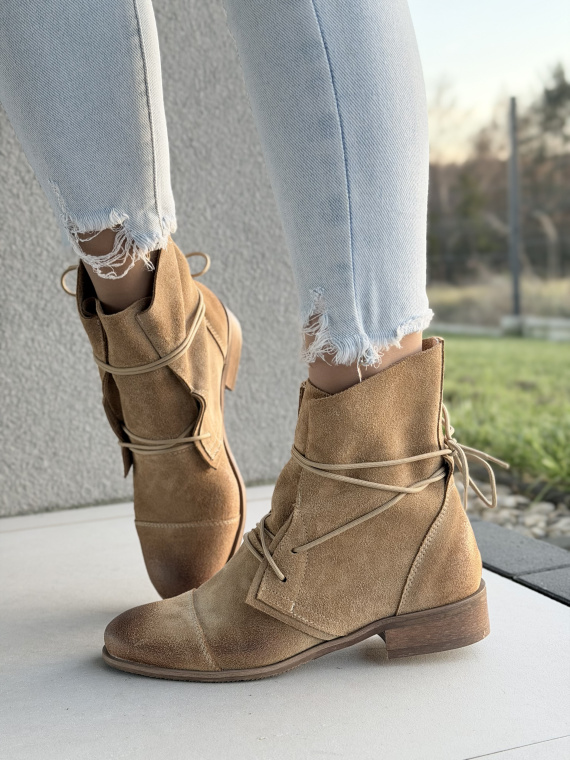 Botki OLEKSY ze skóry naturalnej – Polskiej produkcji