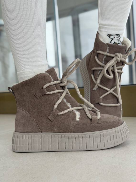 Śniegowce OLEKSY z naturalnej skóry polskiej produkcji