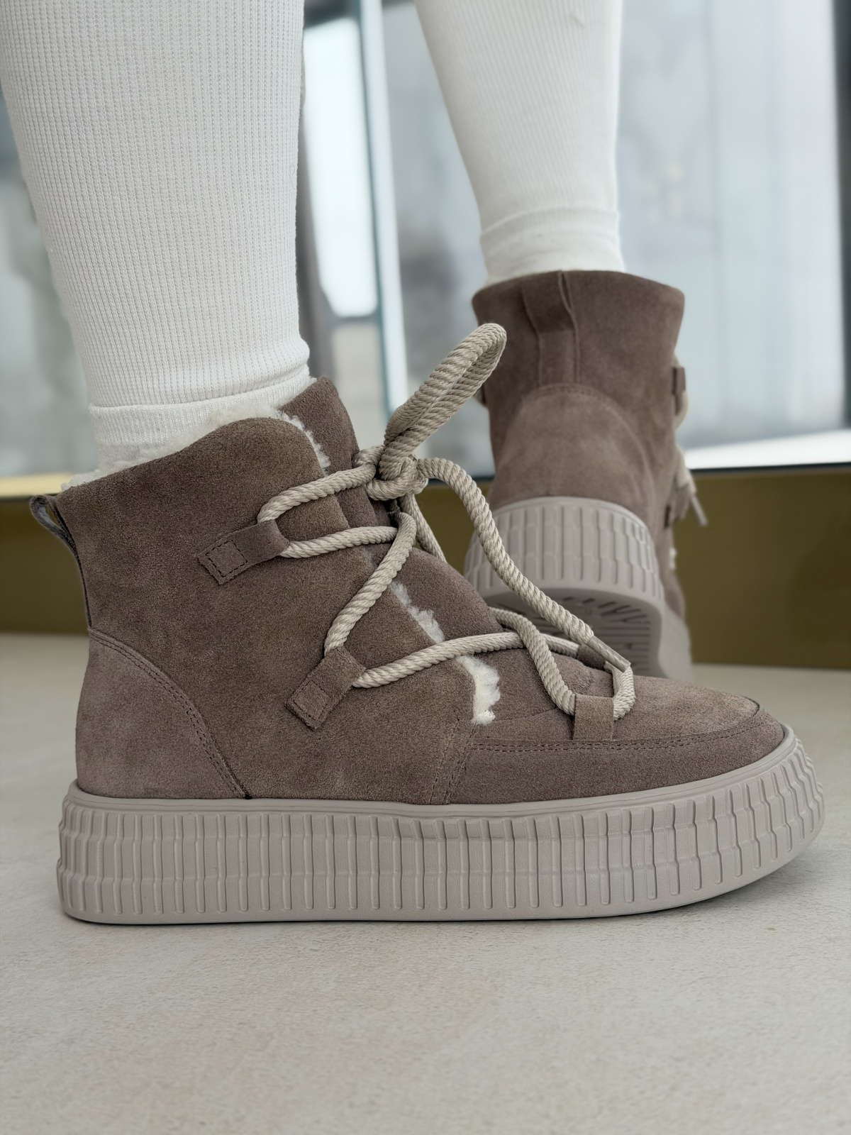 Śniegowce OLEKSY z naturalnej skóry polskiej produkcji