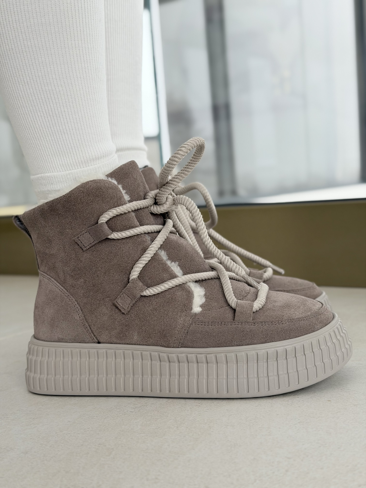 Śniegowce OLEKSY z naturalnej skóry polskiej produkcji