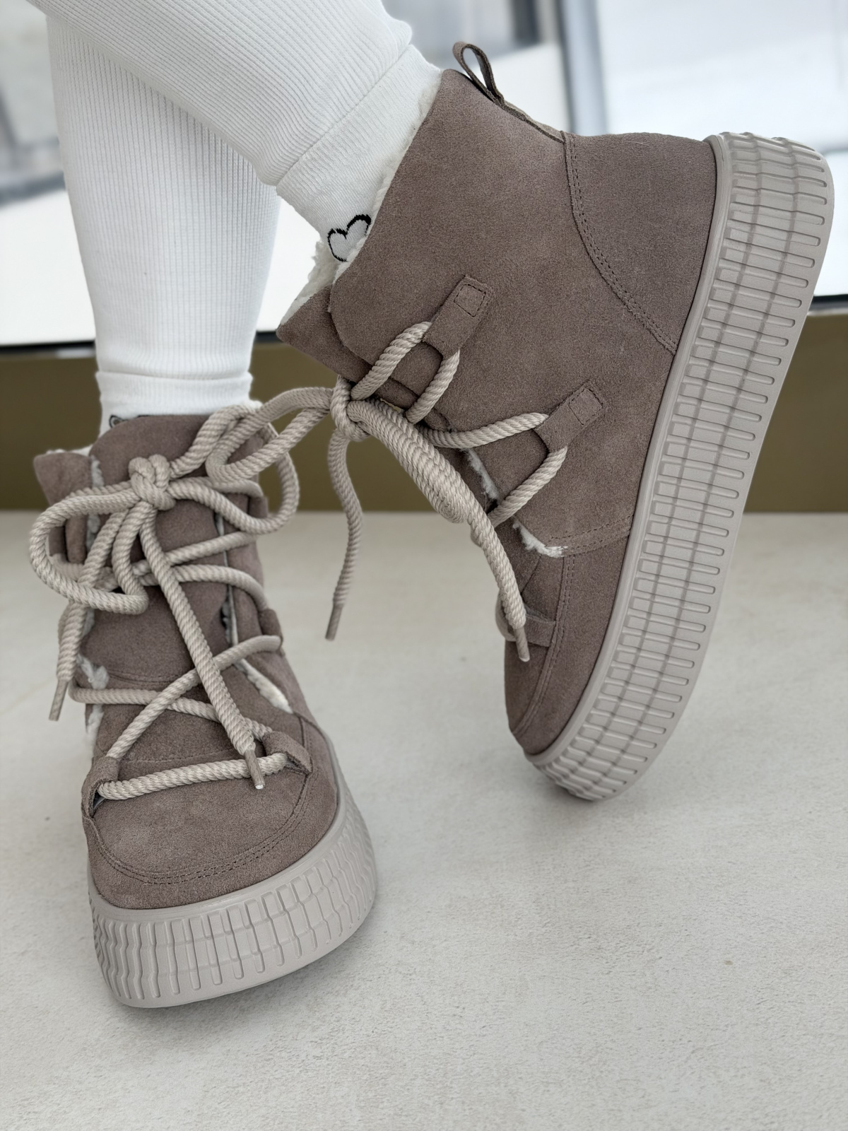 Śniegowce OLEKSY z naturalnej skóry polskiej produkcji