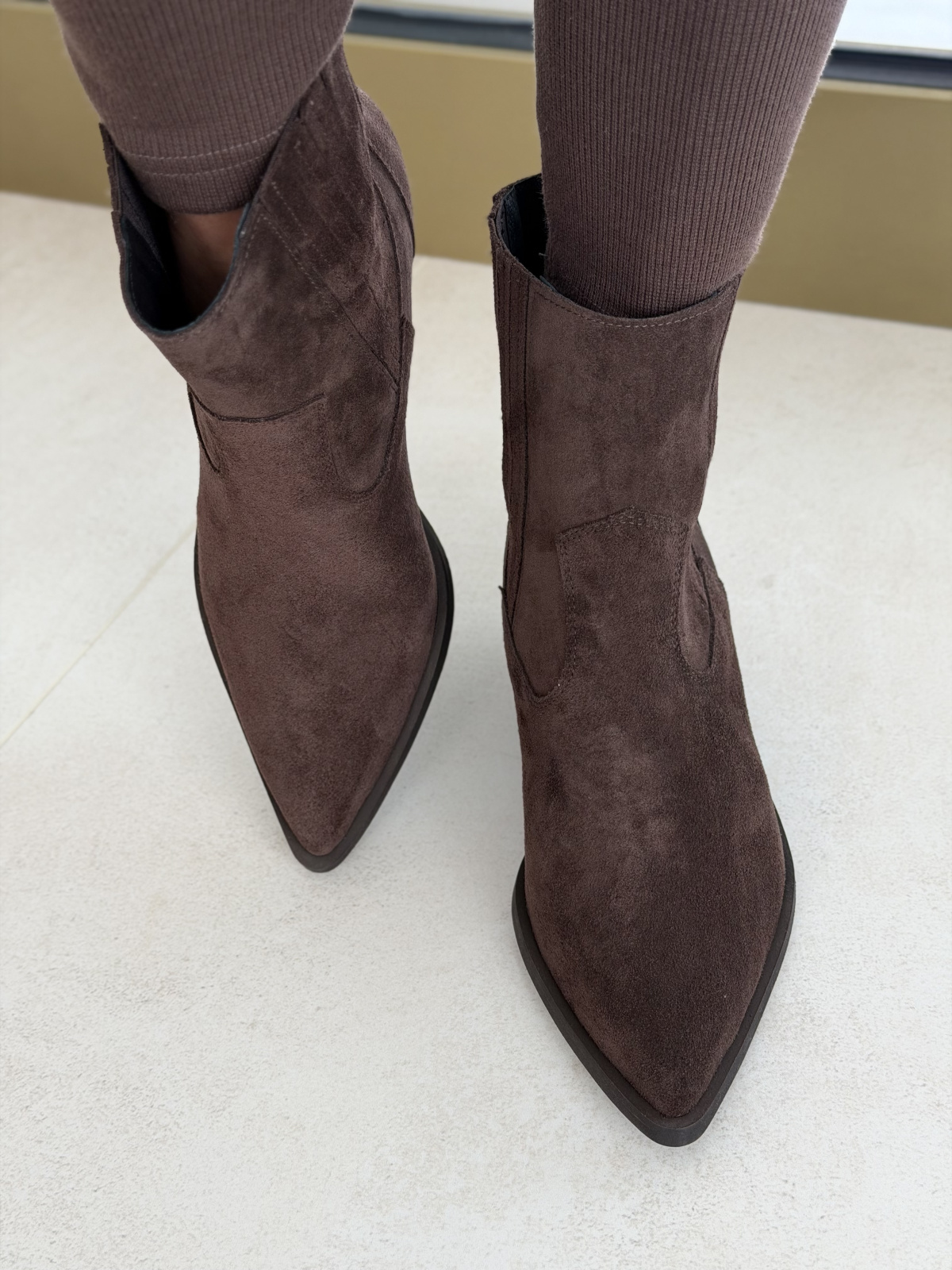 Brązowe kowbojki ze skóry naturalnej OLEKSY – polska jakość i styl