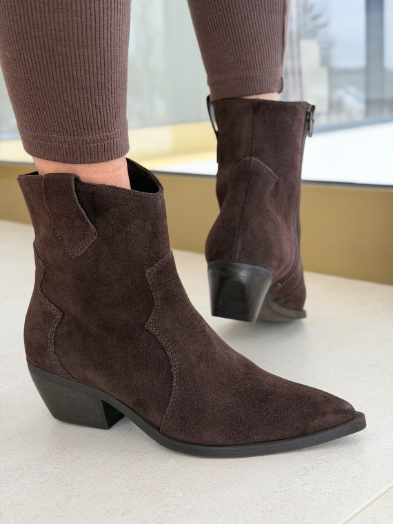 Brązowe kowbojki ze skóry naturalnej OLEKSY – polska jakość i styl