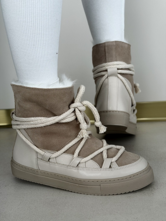 Śniegowce OLEKSY z naturalnej skóry polskiej produkcji