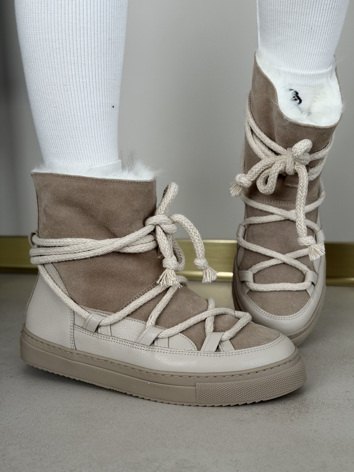 Śniegowce OLEKSY z naturalnej skóry polskiej produkcji