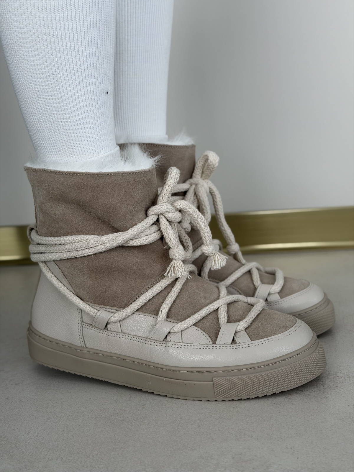 Śniegowce OLEKSY z naturalnej skóry polskiej produkcji