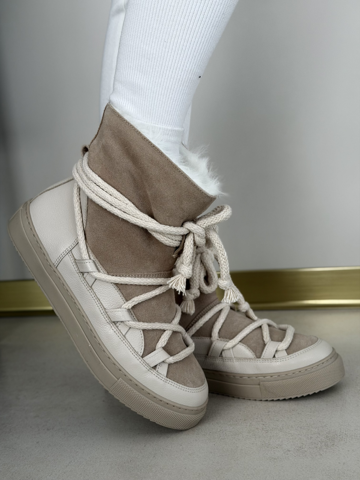 Śniegowce OLEKSY z naturalnej skóry polskiej produkcji