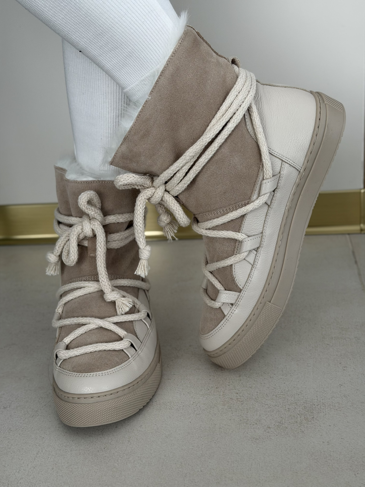 Śniegowce OLEKSY z naturalnej skóry polskiej produkcji