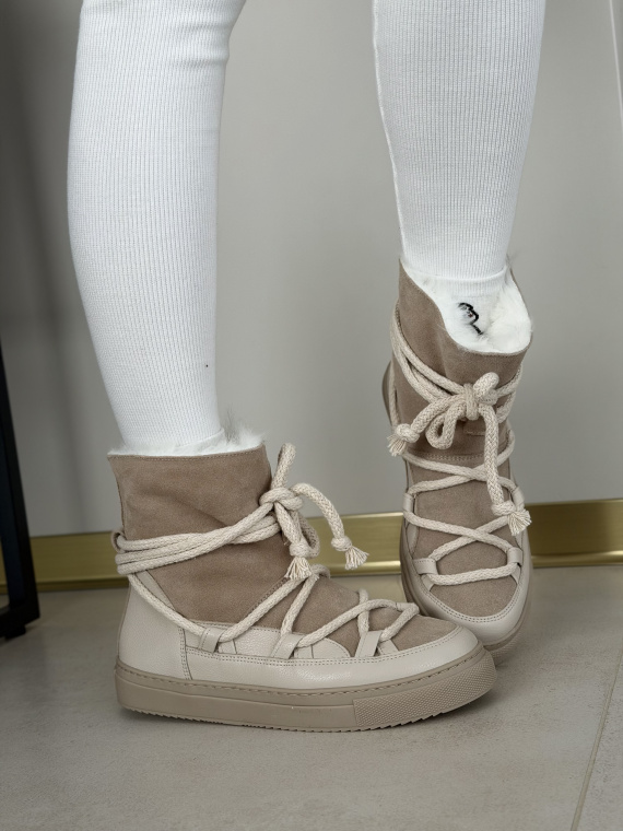 Śniegowce OLEKSY z naturalnej skóry polskiej produkcji