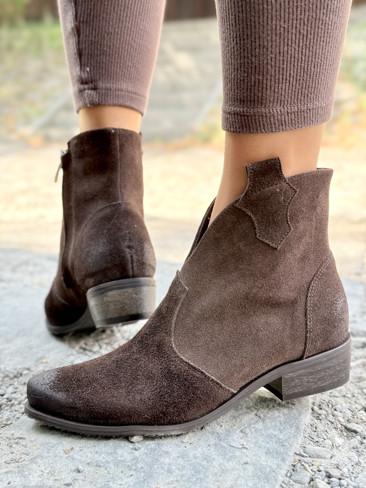 Brązowe kowbojki ze skóry naturalnej OLEKSY – polska jakość i styl