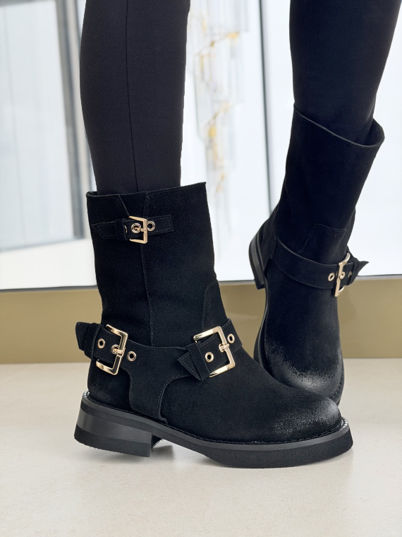 Botki OLEKSY ze skóry naturalnej – Polskiej produkcji