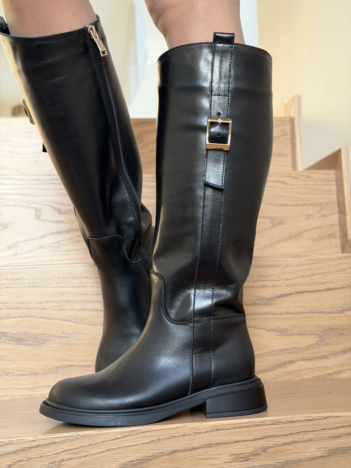 Kozaki OLEKSY ze skóry naturalnej Polskiej produkcji