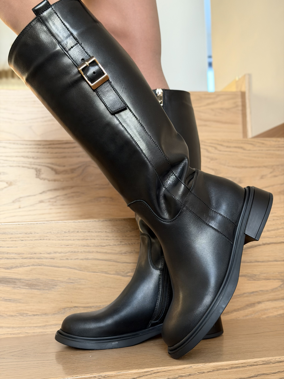 Kozaki OLEKSY ze skóry naturalnej Polskiej produkcji