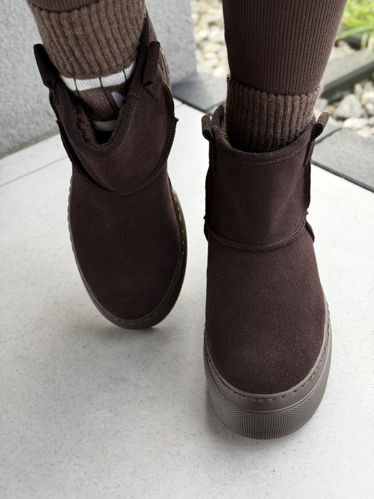 Naturalna skóra, polska jakość – brązowe śniegowce OLEKSY