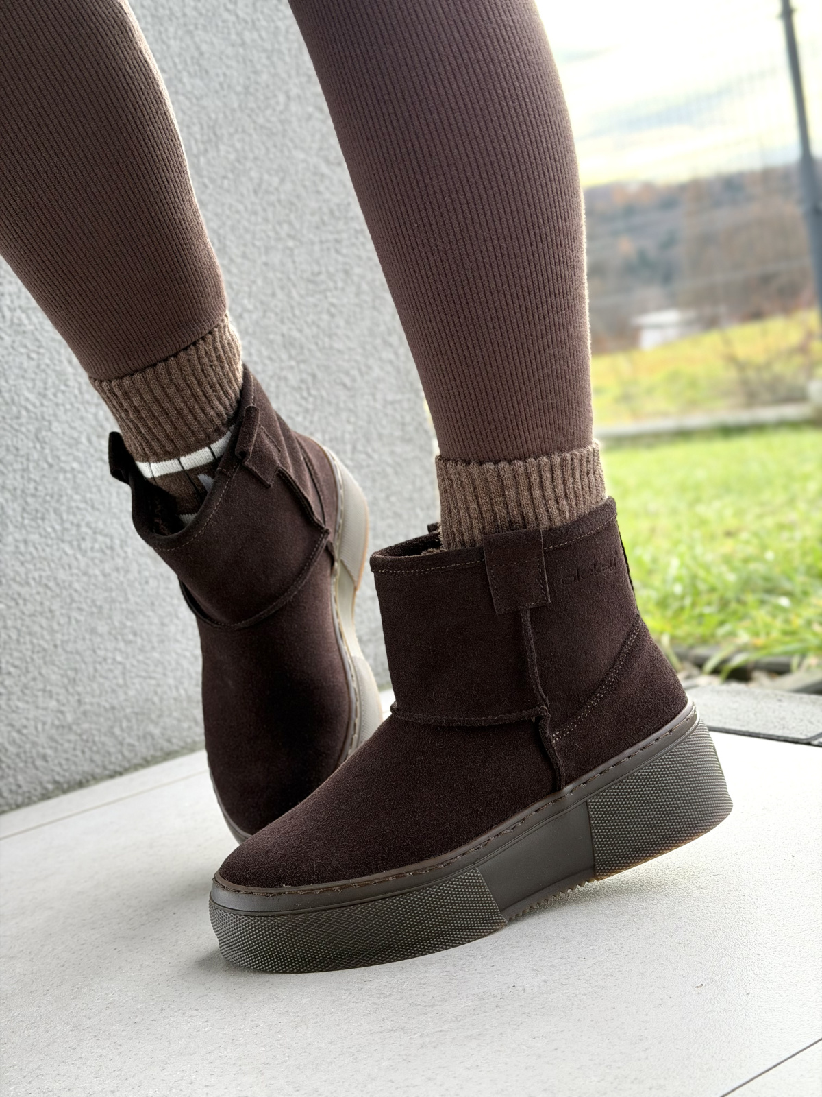 Naturalna skóra, polska jakość – brązowe śniegowce OLEKSY