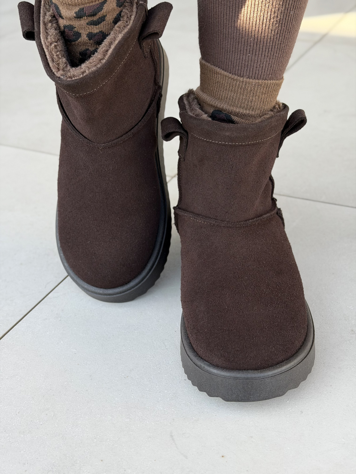 Naturalna skóra, polska jakość – brązowe śniegowce OLEKSY