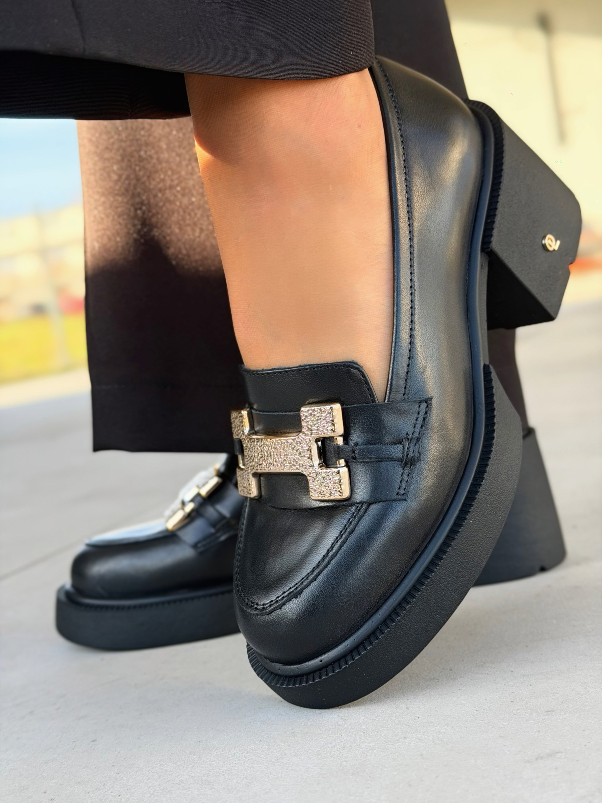 Mokasyny damskie OLEKSY ze skóry naturalnej