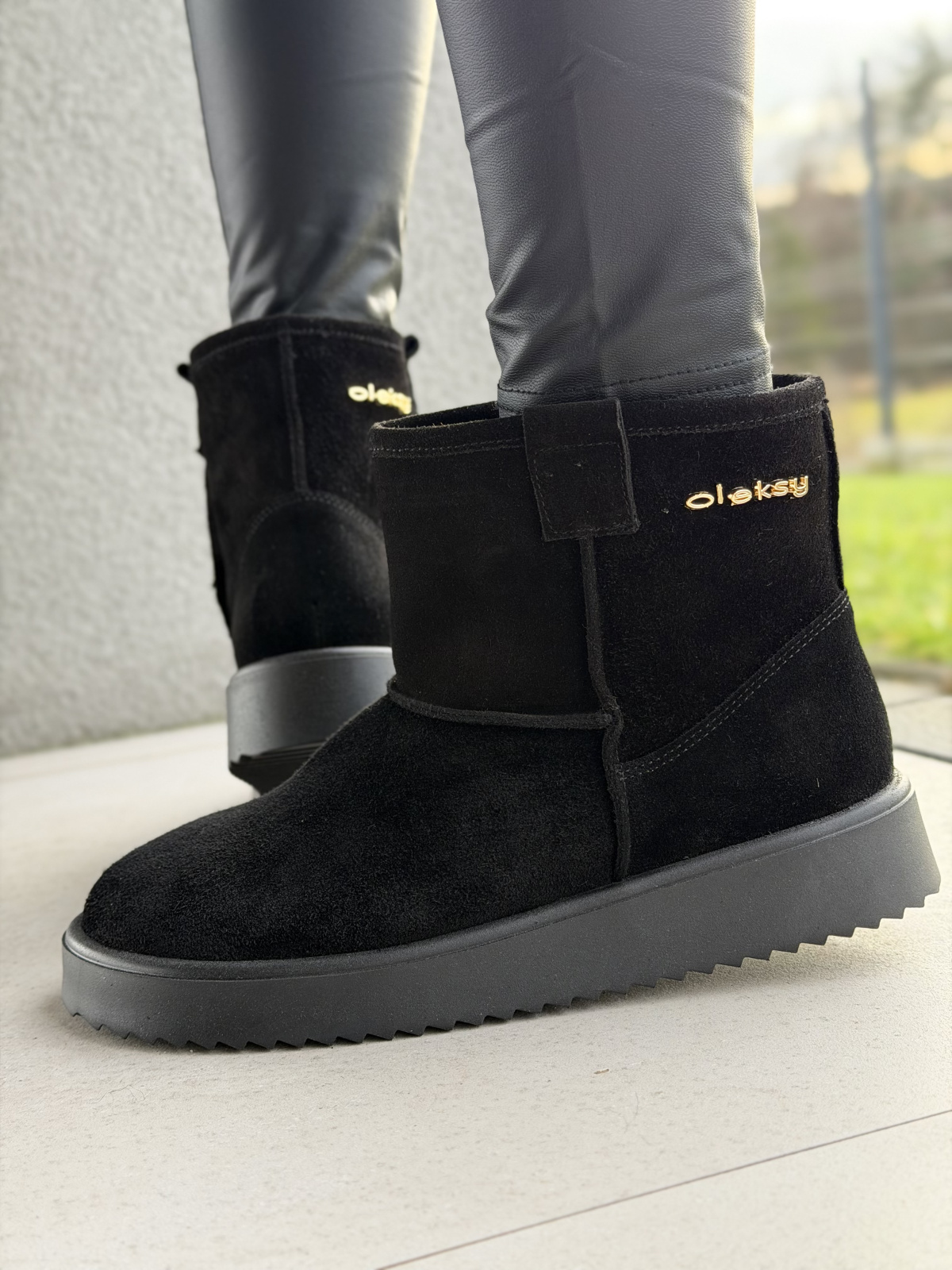 Śniegowce skórzane OLEKSY Polskiej produkcji