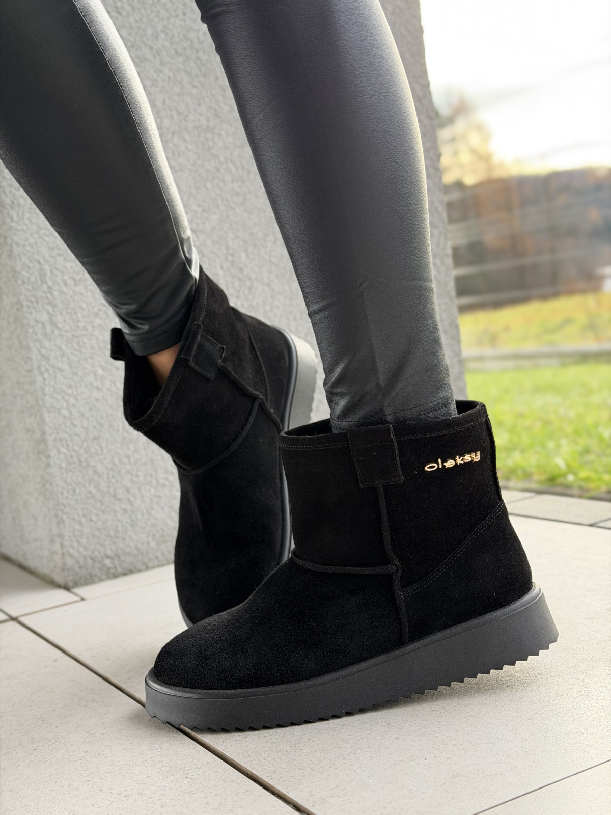 Śniegowce skórzane OLEKSY Polskiej produkcji