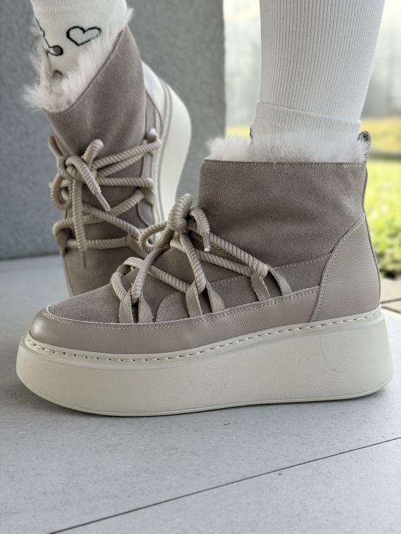 Śniegowce skórzane OLEKSY Polskiej produkcji