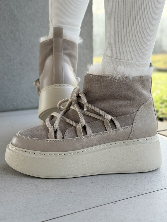 Śniegowce skórzane OLEKSY Polskiej produkcji