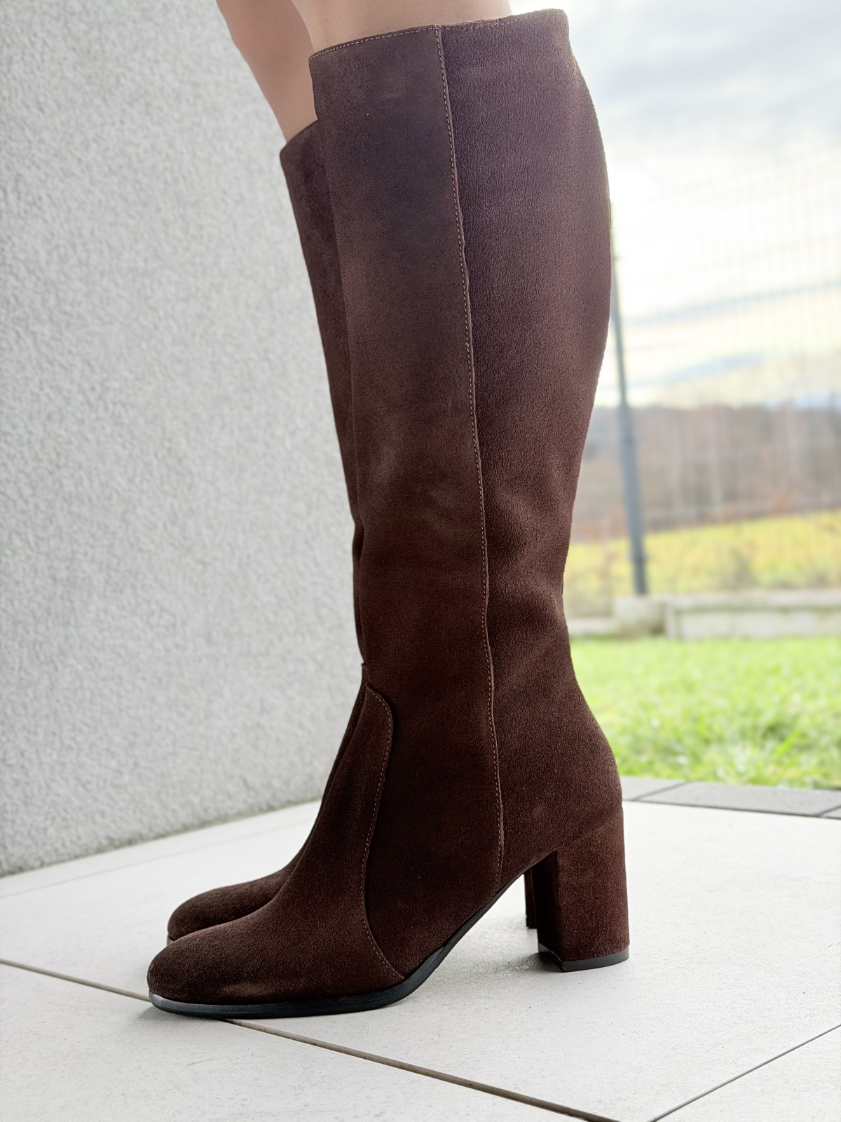 Kozaki damskie OLEKSY ze skóry naturalnej Polskiej produkcji