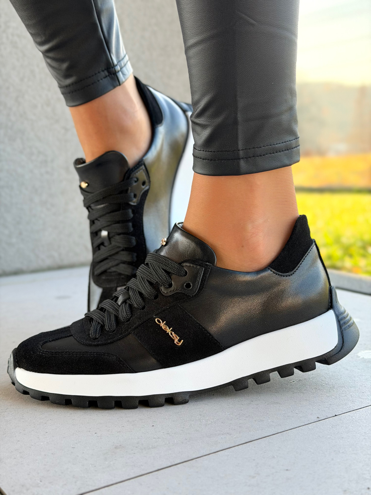 Skórzane sneakersy OLEKSY | Polska jakość, kobiecy styl