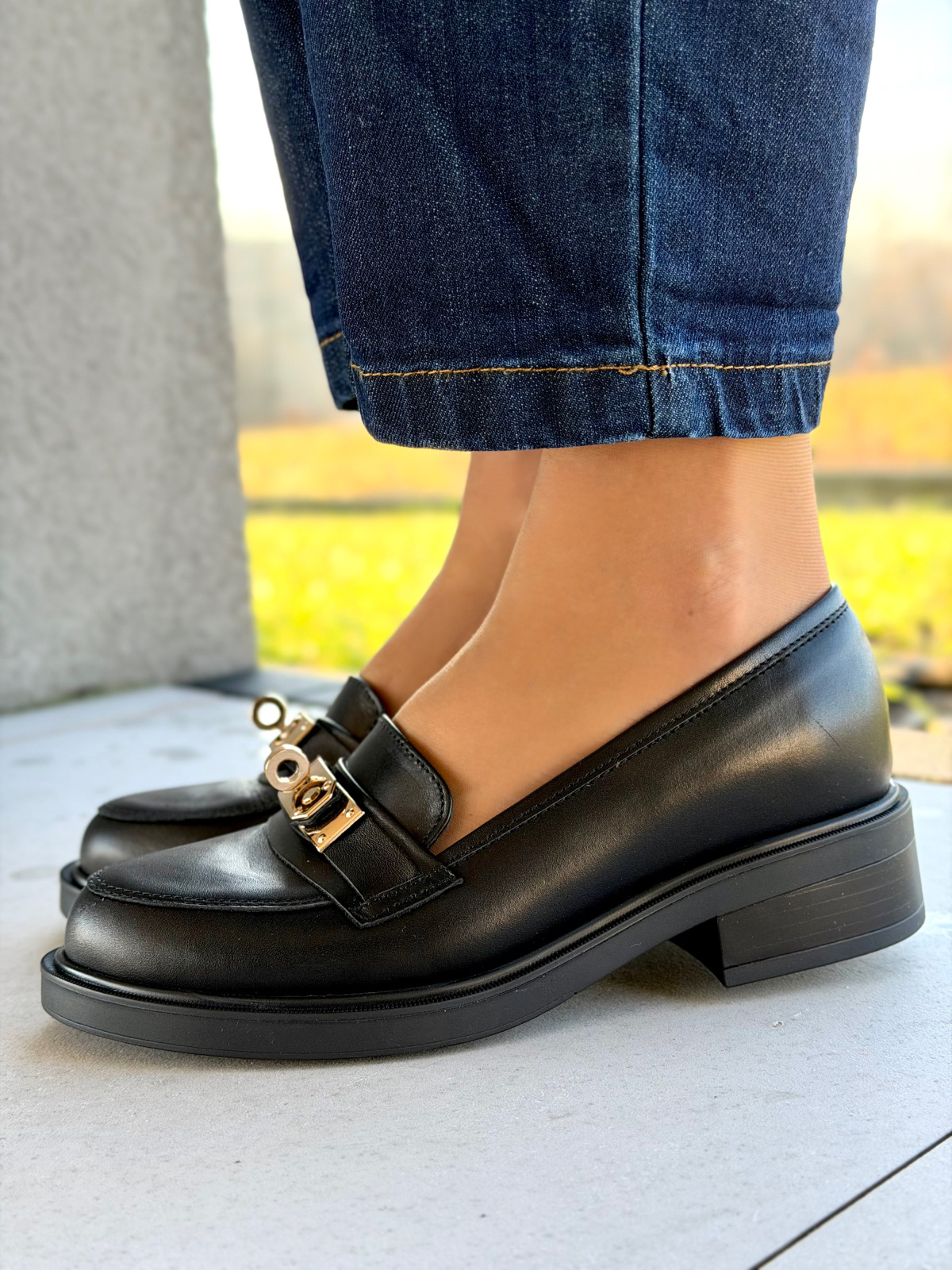 Mokasyny damskie OLEKSY ze skóry naturalnej