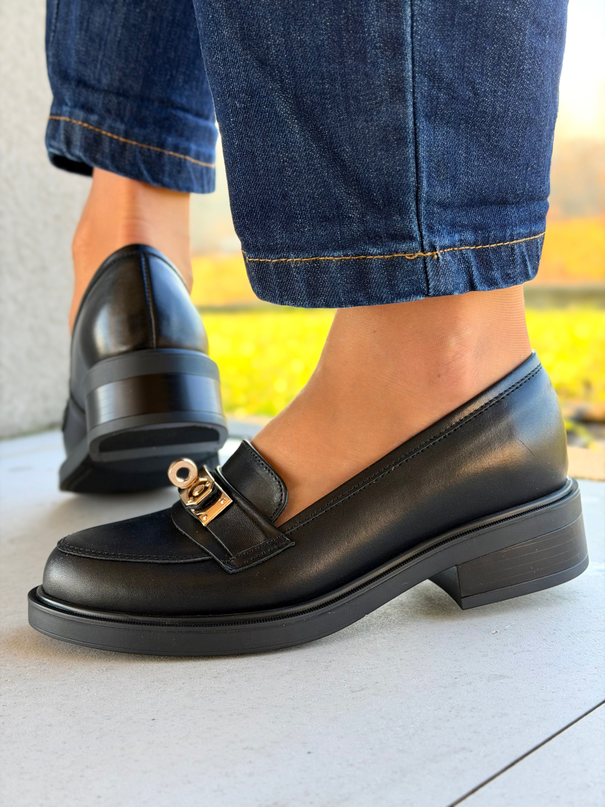 Mokasyny damskie OLEKSY ze skóry naturalnej