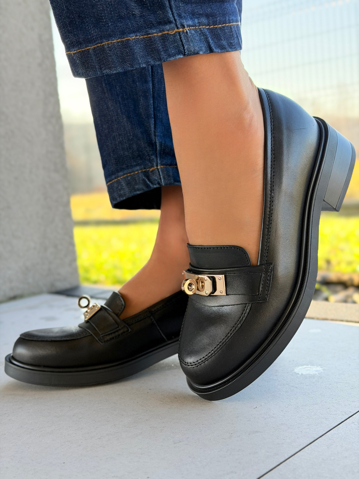 Mokasyny damskie OLEKSY ze skóry naturalnej