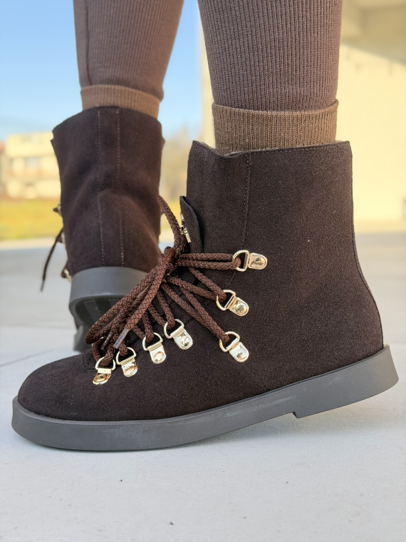 Naturalna skóra, polska jakość – brązowe śniegowce OLEKSY