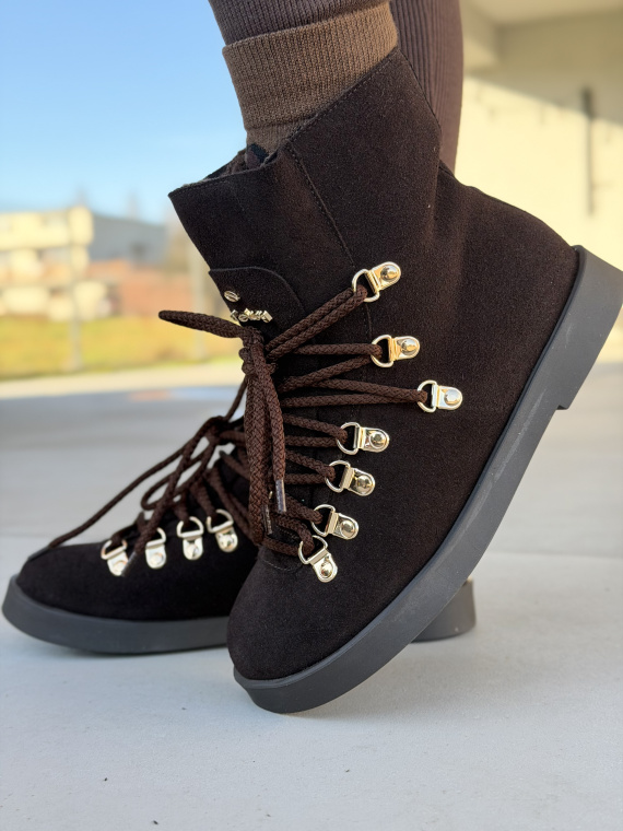 Naturalna skóra, polska jakość – brązowe śniegowce OLEKSY