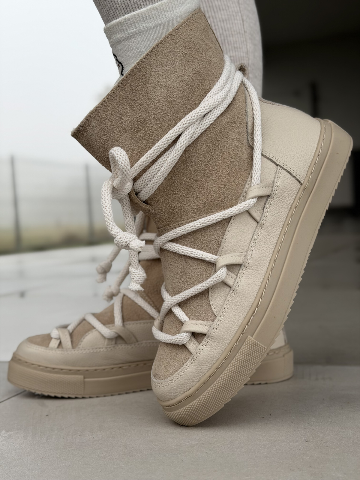 Śniegowce OLEKSY z naturalnej skóry polskiej produkcji