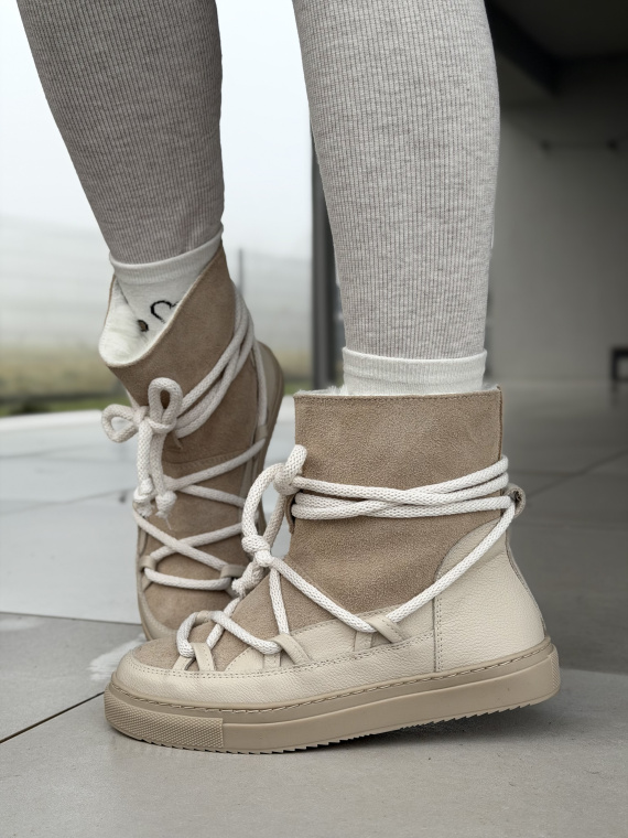 Śniegowce OLEKSY z naturalnej skóry polskiej produkcji