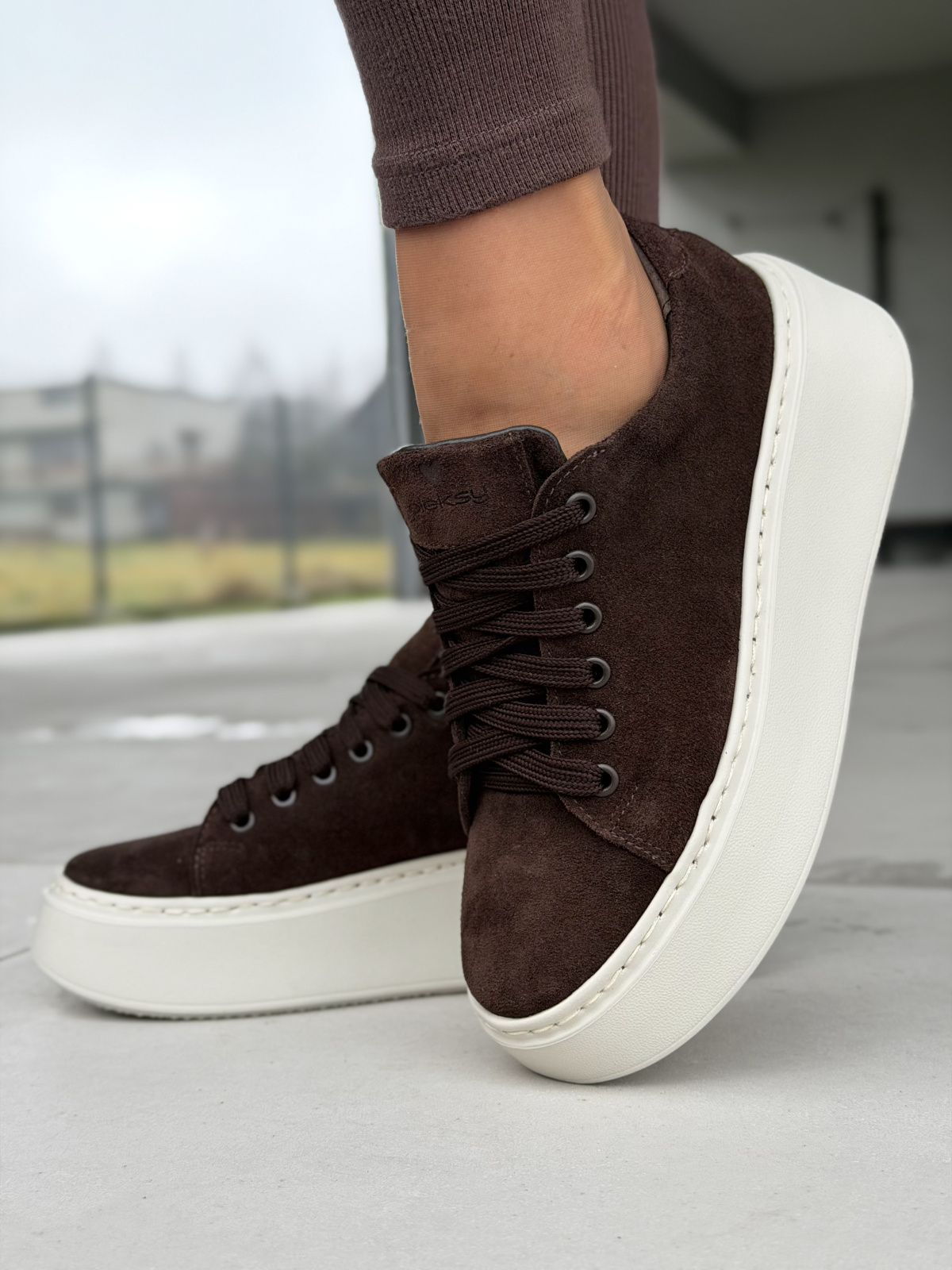 Sneakersy damskie skórzane OLEKSY Polskiej produkcji