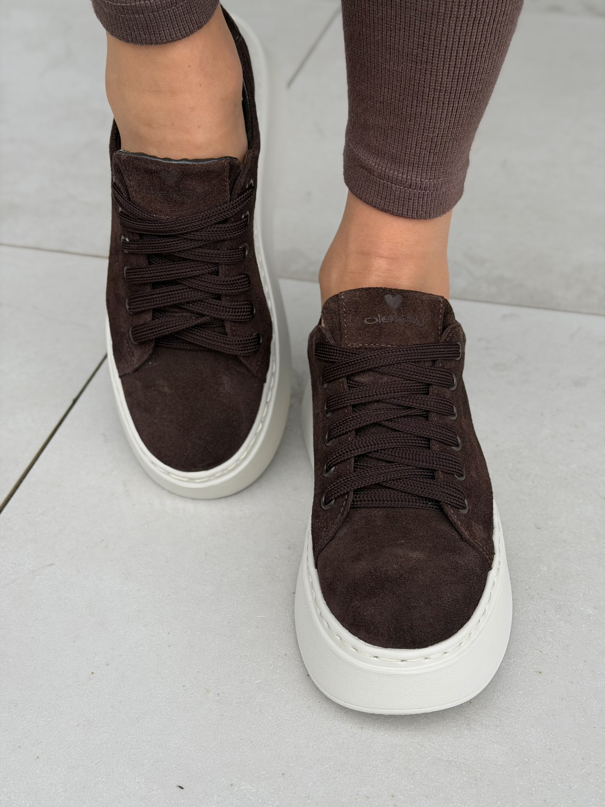 Sneakersy damskie skórzane OLEKSY Polskiej produkcji