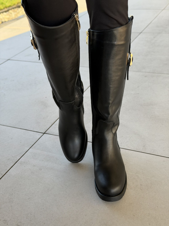 Kozaki OLEKSY ze skóry naturalnej Polskiej produkcji