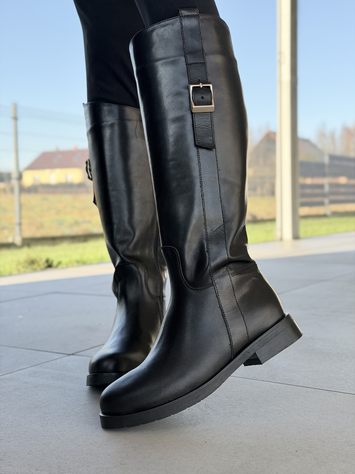 Kozaki OLEKSY ze skóry naturalnej Polskiej produkcji