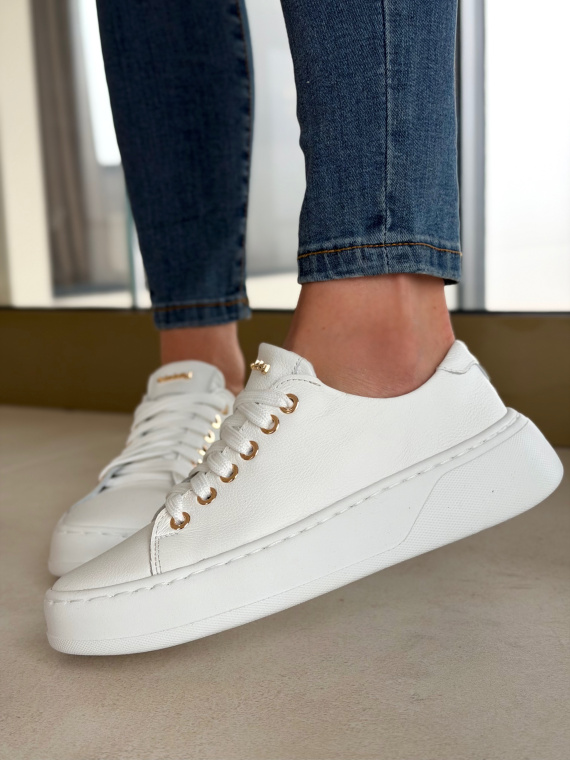 Sneakersy damskie OLEKSY ze skóry naturalnej Polskiej produkcji