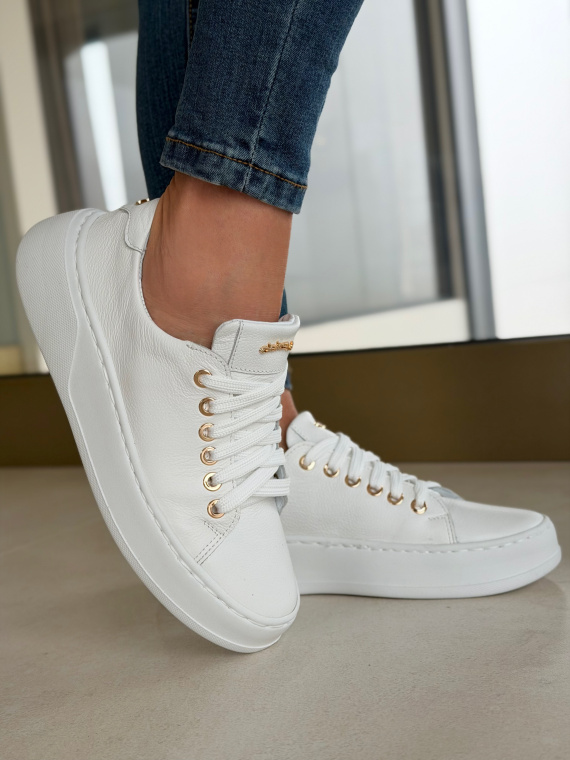 Sneakersy damskie OLEKSY ze skóry naturalnej Polskiej produkcji