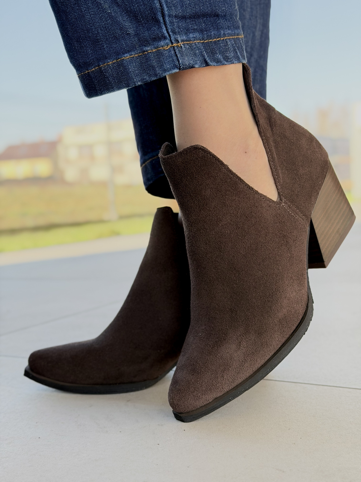 Brązowe kowbojki ze skóry naturalnej OLEKSY – polska jakość i styl