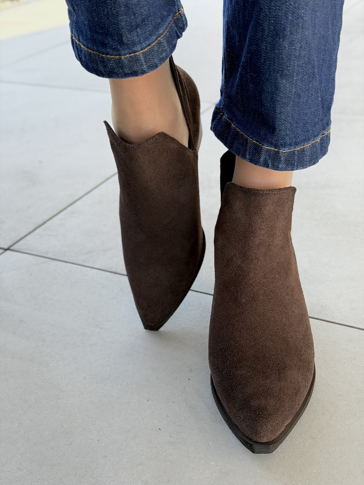 Brązowe kowbojki ze skóry naturalnej OLEKSY – polska jakość i styl