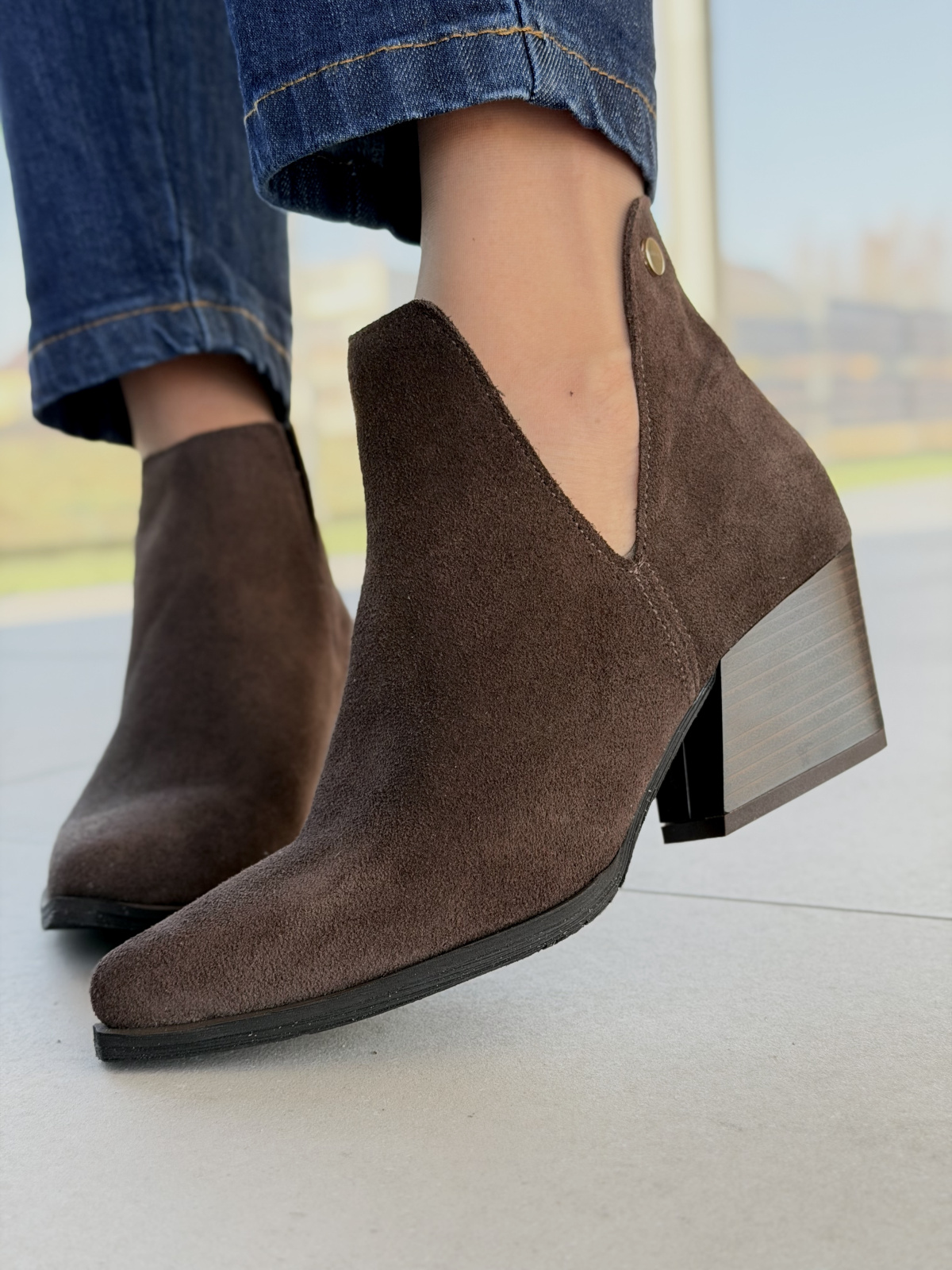 Brązowe kowbojki ze skóry naturalnej OLEKSY – polska jakość i styl