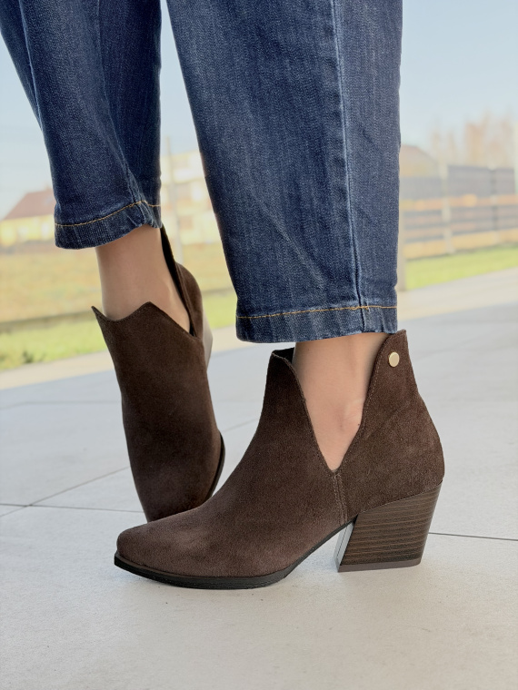 Brązowe kowbojki ze skóry naturalnej OLEKSY – polska jakość i styl